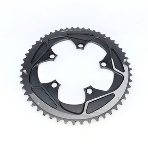 SRAM, SRAM Road Kettenblatt 110 BCD 11-fach schwarz 52 Zähne 2019 Kettenblätter, SRAM Chainring Rival22 110BCD Non-/Hidden-Bolt (52-36) Kettenblätter