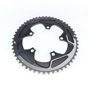 SRAM, SRAM Road Kettenblatt 110 BCD 11-fach schwarz 52 Zähne 2019 Kettenblätter, SRAM Chainring Rival22 110BCD Non-/Hidden-Bolt (52-36) Kettenblätter