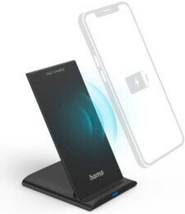 HAMA, Hama Induktions-Ladegerät 2000 mA QI-FC10S 00201684 Ausgänge Induktionslade-Standard Schwarz, Hama Wireless Charger 