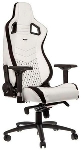 NOBLECHAIRS, Noblechairs Epic - Gaming-Stuhl (Weiss), Noblechairs EPIC Gaming Stuhl Weiss, Schwarz - NBL-PU-WHT-001 Gaming Seats