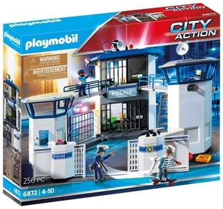 PLAYMOBIL, Polizei-Kommandozentrale mit Gefängnis, 6872 City Action Polizei-Kommandozentrale mit Gefängnis, Konstruktionsspielzeug
