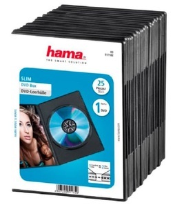 HAMA, Hama 51182 DVD Slim BOX Black - (Schwarz), 