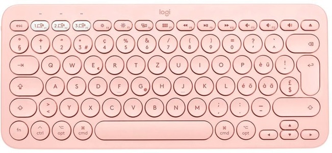 Logitech, LOGITECH K380 (Mac) - Bluetooth Tastatur (Rose), Logitech Bluetooth-Tastatur K380 for Mac Multi-Device Rosa