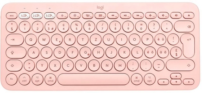 Logitech, LOGITECH K380 (Mac) - Bluetooth Tastatur (Rose), 