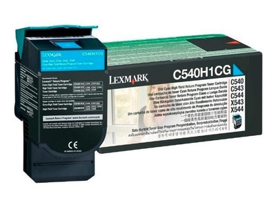 Lexmark, Lexmark C540H1Cg cyan Toner-Modul, Lexmark Toner, blau, Prebate, C540H1CG, (2'000 Seiten)