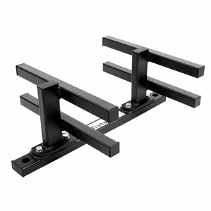 Gladiatorfit, GladiatorFit Wandablage-Rack aus Stahl für Hanteln Wandablage-Rack, GladiatorFit - Wandablage-Rack aus Stahl für Hanteln, One Size, Schwarz