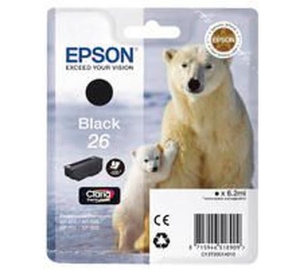 Epson, Epson T260140 schwarz Tintenpatrone, Epson Tintenpatrone, schwarz, T260140, (220 Seiten)