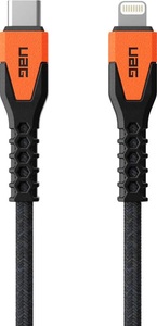 UAG Kevlar Core Power Cable Usb-C to Lightning - black/orange USB Kabel
