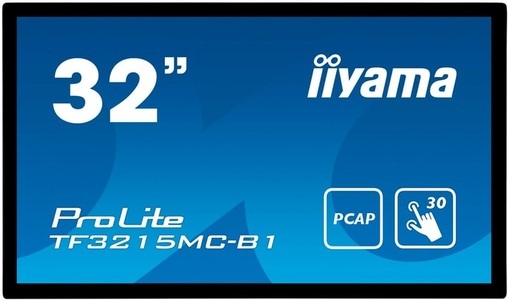Iiyama, TF3215MC-B1AG 32IN PCAP 30P 1920X1080 500CD 24/7 OPR IN NMS IN LFD, 