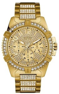 Guess, Guess W0799G2 Männer's Sport Gold Ton Armbanduhr Quarz/Edelstahl, 