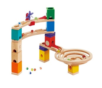 Hape Murmelbahn QUADRILLA ENDSPURT 58-teilig aus Holz
