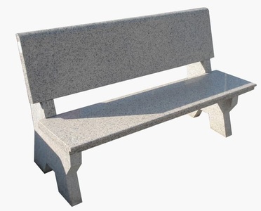 NoName, Granitbank mit Lehne Ascona, Nouvel Granitbank mit Lehne Ascona | 92 × 38 × 130 cm
