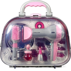 undefined, Theo Frisierkoffer mit Fön und Zubehör, Braun - Beauty Case, Multicolor