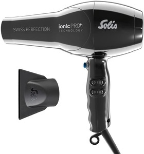 Solis, Solis Swiss Perfection 360 ionicPRO Haartrockner, Solis Swiss Perfection 360° ionicPRO schwarz Haarfön