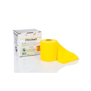 Theraband, TheraBand Fitnessband latexfrei 22 Meter Fitnessband gelb, Hygenic, Unsere Neuheiten, Hygenic Übungsband latexfrei, 22 m Fitnessband, Produkte & Wohnen