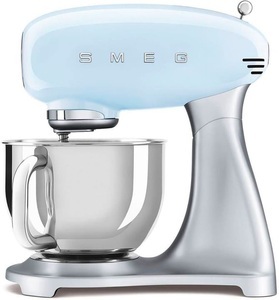 SMEG, Smeg 50´s Retro Style - Toaster (Pastellblau), smeg - Knetmaschine SMF02 Pastell Serie 50 Jahre, Azurblau, One Size