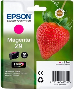 Epson, Epson C13T29834010 - Tintenpatrone, Epson Tintenpatrone, rot, T298340, (180 Seiten)
