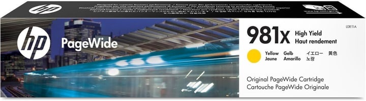 Hp, Original Tintenpatrone gelb HP No. 981X, L0R11A, Hewlett Packard Tintenpatrone, gelb, No.981X, L0R11A, (10'000 Seiten)