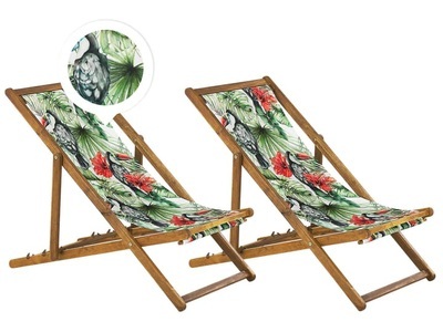 Beliani, Beliani Anzio Sonnenliege, Beliani - Liege aus Polyester Modern ANZIO, One Size, Weiss Bedruckt