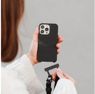 WOODCESSORIES, WOODCESSORIES Change Case Bio - Change Gurt für iPhone (Passend für Modell: Apple iPhone 14 Plus), Woodcessories Back Cover Bio Change Case iPhone 14 Plus Schwarz