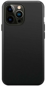 Xqisit, XQISIT - iPhone 14 Pro Antibakterielle Silikon Case Hülle (50434) - Schwarz, Xqisit Back Cover Silicone Case AB iPhone 14 Pro Schwarz