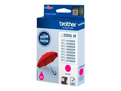 Brother, Brother Lc-225Xlm magenta Tintenpatrone, Brother Tintenpatrone, rot, LC-225XLM, (1'200 Seiten)