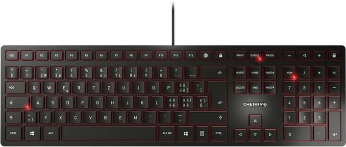 Cherry, Cherry Tastatur KC 6000 Slim, CHERRY KC 6000 SLIM - Tastatur (Schwarz)