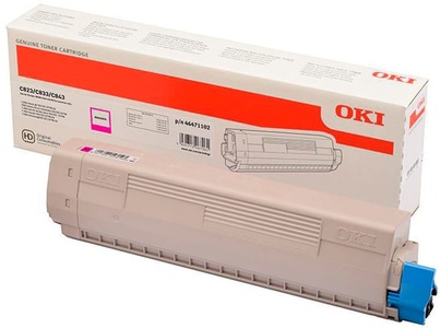 OKI, Original Tonerpatrone magenta OKI 46471102, Oki Toner, rot, 46471102, (7'000 Seiten)