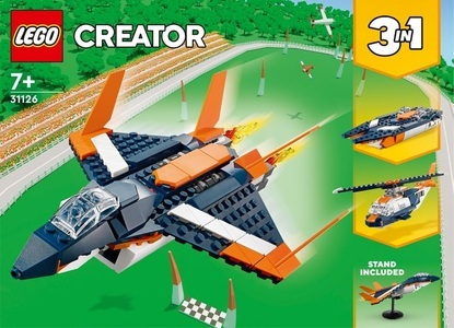 LEGO, 31126 Überschalljet Multicolor, LEGO® Spielbausteine »LEGO Creator Überschalljet 31126«, (215 St.)