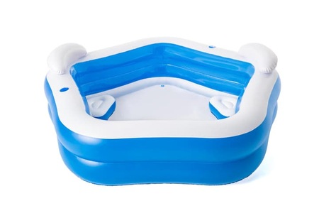 undefined, Family Fun Pool, Bestway - Aufblasbarer Pool, 575 L 2,13 x 2,06 m, One Size, Blau