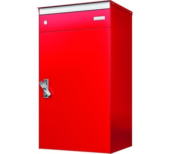 Stebler, Stebler Briefkasten mit Paketschliessfach s:box17 Feuerrot/Feuerrot, 