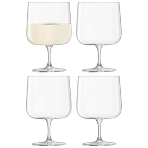 LSA International, 4er Set Arc Weinglas 340ml Clear, LSA International Weinglas-Set LSA