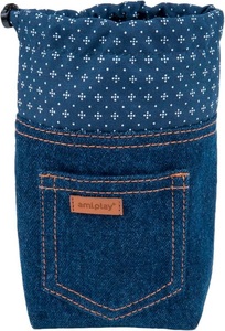 Amiplay, amiplay Snack-Tasche Denim, 10 x 7 14 Hundezubehör, 