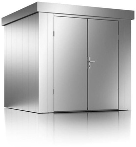 Guardi, GUARDI Gerätehaus L, 226 x 213 cm, Silber Gartenhaus, Gerätehaus L in silber