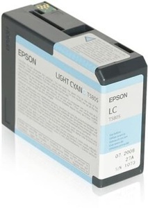 Epson, Tinte light-cyan C13T580500, Epson Tintenpatrone, hell-blau, C13T580500, (80 ml)
