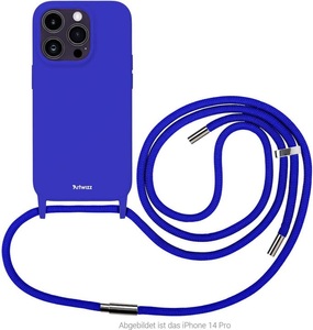 ARTWIZZ, Artwizz HangOn Silicone + Charge - iPhone 15 Pro / Dunkelblau Smartphone Hülle, 
