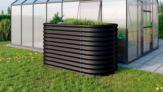 undefined, VITAVIA Vita 858 Basic Hochbeet, Vitavia - Hochbeet VITA 858 - schwarz - Zincalume - 162/82/86 cm