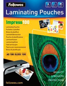 Fellowes, Fellowes A5 Laminierfolie - 100 Mikron, FELLOWES Laminiertasche A5 5351002 glanz, 100my 100 Stk