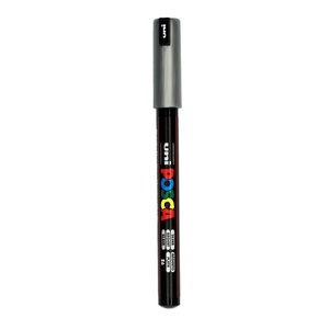 undefined, Uni-Ball uni POSCA PC-1MR Marker 1 Stück(e) Silber Rundspitze, uni-ball Posca Fineliner, 0.7mm, silber, PC1MR MET si