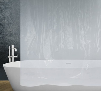 Diaqua, diaqua Duschvorhang Claro, Diaqua - Duschvorhang PEVA Claro transparent, 180x200 cm, Transparent