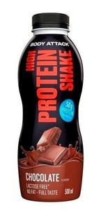 Body Attack, Body Attack High Protein Shake (500Ml) Proteinpulver