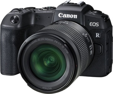 Canon, Canon EOS RP Body + RF 24-105mm f/4-7.1 IS STM - Systemkamera (Fotoauflösung: 26.2 MP) Schwarz, CANON EOS RP Body + RF 24-105mm f/4-7.1 IS STM - Systemkamera Schwarz