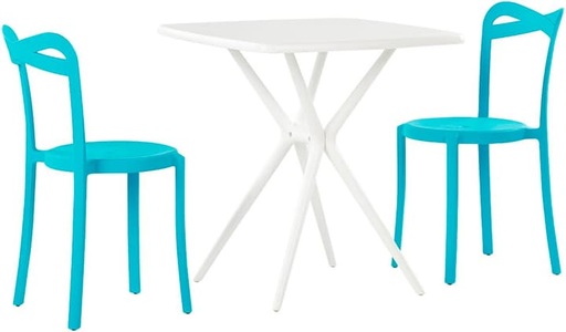 Beliani, Bistro Set aus Kunststoff Modern SERSALECAMOGLI Bistro Set aus Kunststoff Modern SERSALECAMOGLI, 
