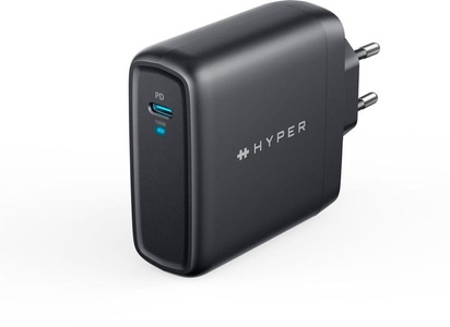 HYPER, 100W Gan Charger - EU, Ladegerät, HyperJuice - Netzteil - Wechselstrom 100-240 V - 100 Watt - Ausgangsanschlüsse: 1 - Europa