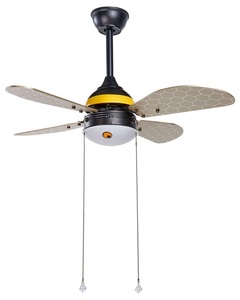 Beliani, Deckenventilator Aus Eisen Modern Dolores Unisex, Beliani - Deckenventilator mit Licht aus Eisen Modern DOLORES, Schwarz, One Size