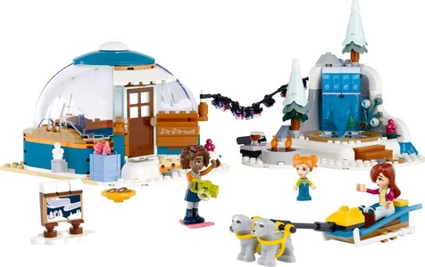 LEGO, 41760 Friends Ferien im Iglu, Konstruktionsspielzeug, LEGO Friends 41760 Ferien im Iglu, Camping-Spielset mit Spielzeug-Hunden