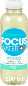Focus Water, FOCUS WATER antiox Zitrone/Limette (12x50cl), FOCUS WATER antiox Zitrone/Limette (50cl)