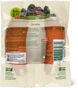 Bio, Bio Cervelas 2x100g, Migros Bio Cervelas