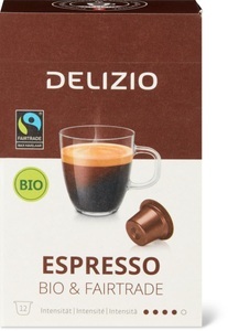 Delizio, Delizio Bio Kaffee-Kapseln, Delizio Bio Kaffee-Kapseln