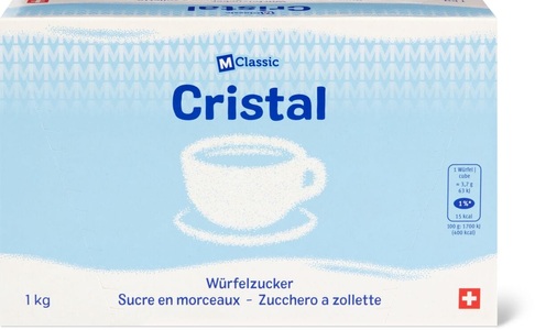Cristal, Würfel-Zucker, M-Classic Cristal Würfel-Zucker